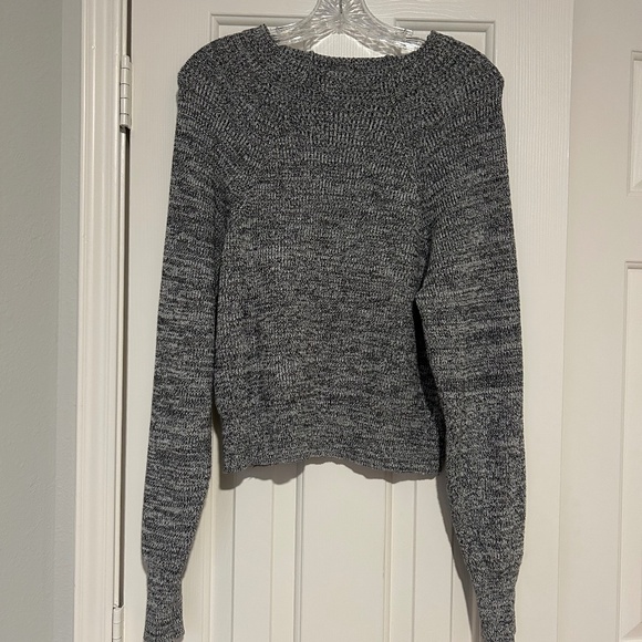 Free People Gray Long Dolman Sleeve Sweater Size S Fall ~ Boho ~ Cozy! - Picture 2 of 4
